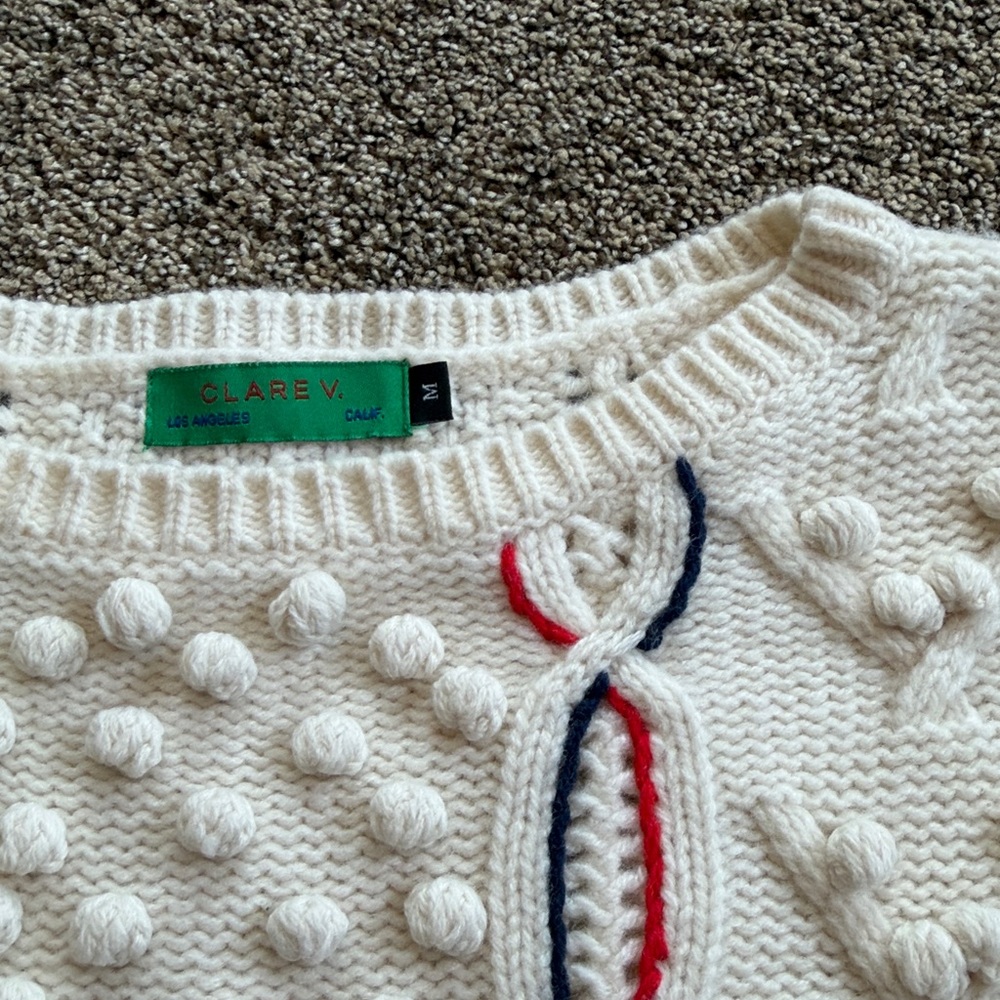 Clare V. Odette Wool Sweater Vest Size M - Picture 2 of 4
